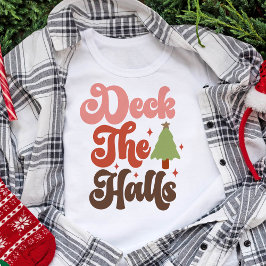 Camiseta Triblenda Vacaciones de Navidades Deck the Halls Retro Groov