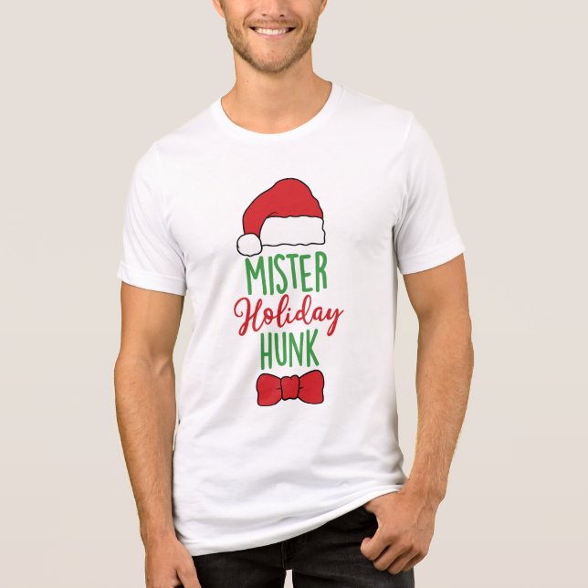 Camiseta Triblenda Vacaciones de Navidades modernos de Mister Holiday (Anverso)