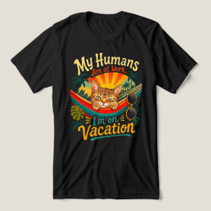 Camiseta Triblenda Vacaciones de verano para gatos - Felino tropical