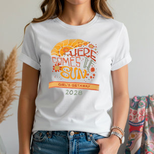 Camiseta Triblenda Vacaciones familiares aquí viene la cita del sol