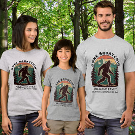 Camiseta Triblenda Vacaciones familiares coincidentes BigFoot Gone Sq