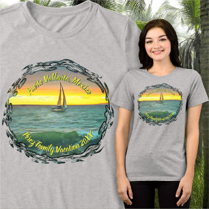 Camiseta Triblenda Vacaciones Familiares en Puerto Vallarta 0884