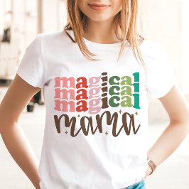Camiseta Triblenda Vacaciones mágicas de los Navidades Mama Retro Gro