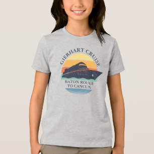 Camiseta Triblenda Vacaciones personalizadas de crucero familiar retr