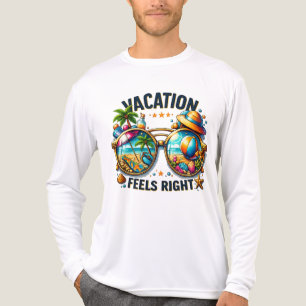 Camiseta Triblenda Vacaciones se Sienten Bien Premium Manga Larga EE.