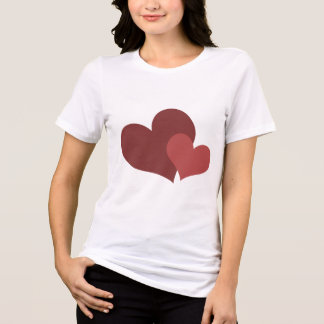 Camiseta Triblenda  Valentine’s Day t-shirt Heart Design for Women