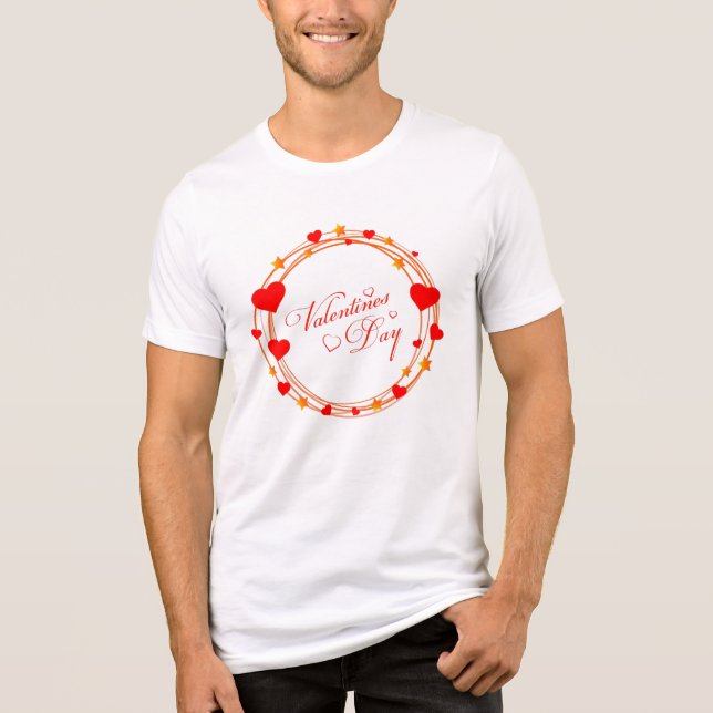 Camiseta Triblenda Valentine's Day Circle Design-25695 (Anverso)