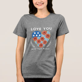 Camiseta Triblenda Valentine's day Tri-Blend shirt