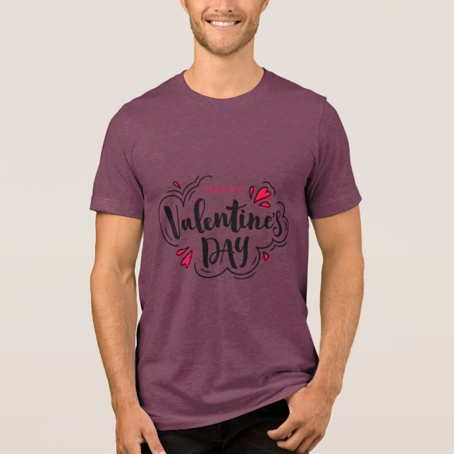 Camiseta Triblenda Valentine's Typography Sayings (Anverso)