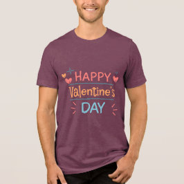 Camiseta Triblenda Valentine's Typography Sayings