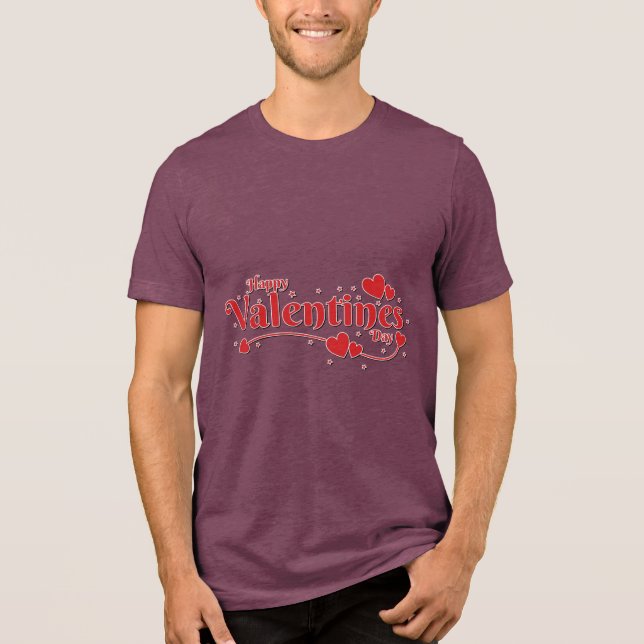 Camiseta Triblenda Valentine's Typography Sayings (Anverso)