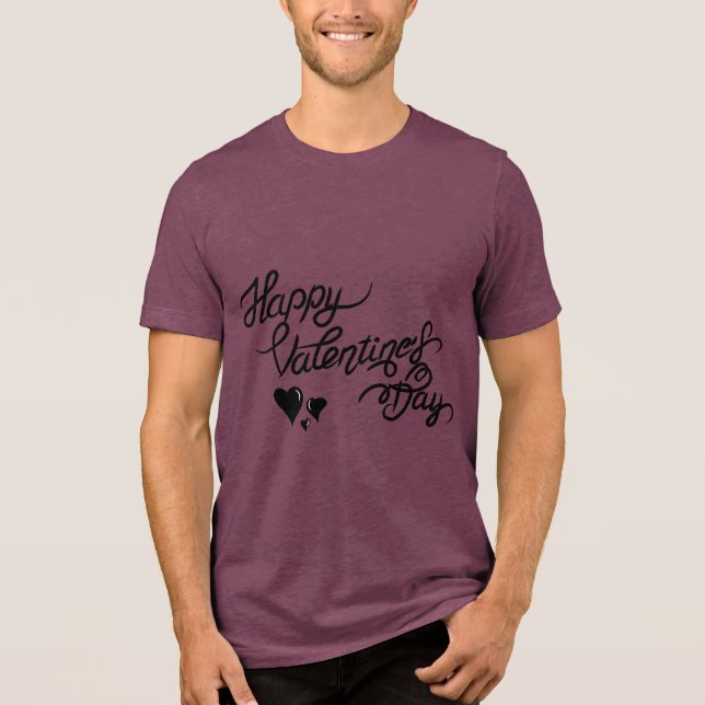 Camiseta Triblenda Valentine's Typography Sayings (Anverso)