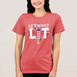Camiseta Triblenda VAMOS A ENCENDER Fuegos Artificiales Patrióticos