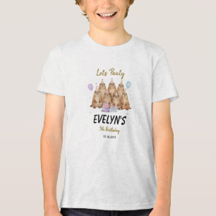 Camiseta Triblenda Vamos a festejar el 5 cumpleaños de la marmota – N