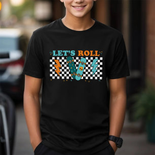 Camiseta Triblenda Vamos a rodar Chico de control de tablero de esq