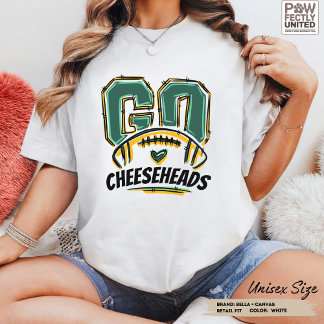 Camiseta Triblenda Vamos Aficionados al Fútbol Cheeseheads Verde Amar