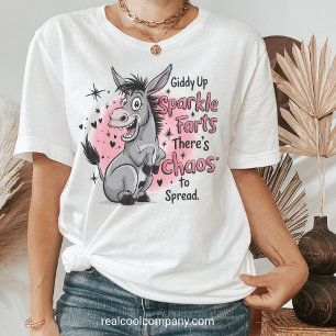 Camiseta Triblenda Vamos Brillar Pedo Burro Divertido Gráfico Mujeres