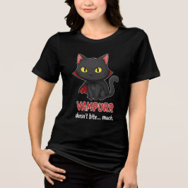 Camiseta Triblenda Vampurr doesn’t bite… much, funny cat
