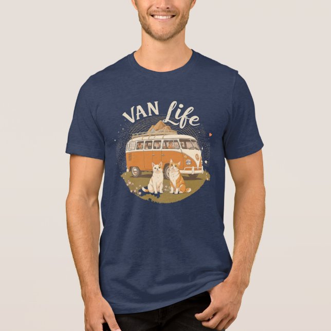 Camiseta Triblenda Van Life Adventure Paws T-Shirt (Anverso)