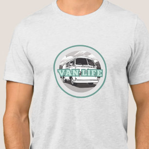 Camiseta Triblenda Van Life, diseño acuático