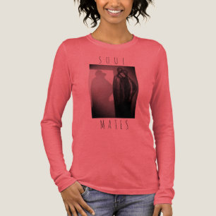 Camiseta Triblenda Velas de "Almas Gemelas" Diseño Gris Negro Carbón