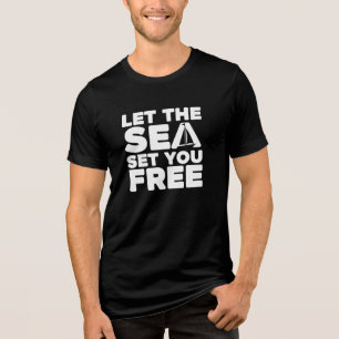 Camiseta Triblenda Velero náutico "Deja que el mar te libere"