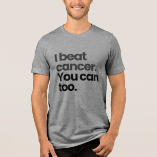Camiseta Triblenda Venci el cáncer. Tú también puedes. Regalo de pa