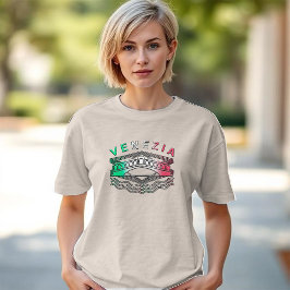 Camiseta Triblenda Venezia Rialto Bold Lines Mujeres