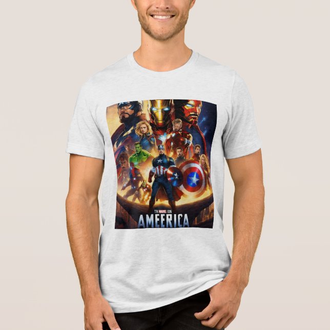Camiseta Triblenda Vengadores: Batalla por el destino de la Tierra (Anverso)