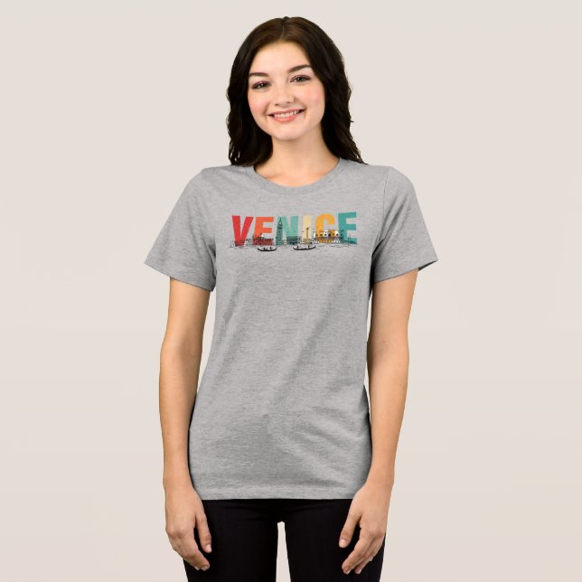 Camiseta Triblenda Venice Text with Skyline (Anverso Completo )