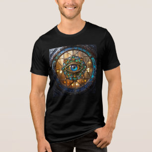 Camiseta Triblenda Ventana de ojo de buey rústica Tercer Ojo