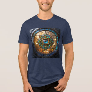 Camiseta Triblenda Ventana de ojo de buey rústica Tercer Ojo
