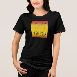 Camiseta Triblenda Verano africano y vacaciones, danza del atardecer