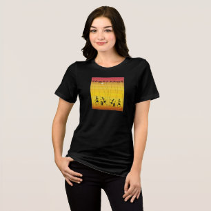 Camiseta Triblenda Verano africano y vacaciones, danza del atardecer