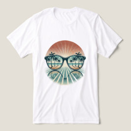 Camiseta Triblenda Verano de gafas de sol de época 9