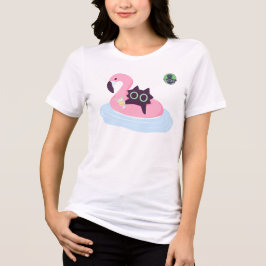 Camiseta Triblenda Verano de Gato Genial - El Café de Gatos de Alaska