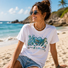 Camiseta Triblenda Verano de Paz, Amor y Tortugas Marinas