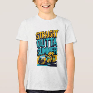 Camiseta Triblenda Verano directo hacia fuera - Retro de vuelta a la 