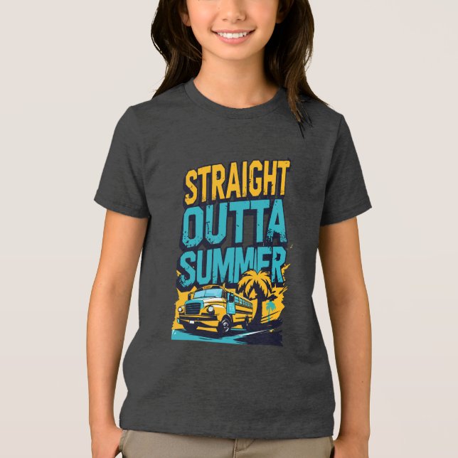 Camiseta Triblenda Verano directo hacia fuera - Retro de vuelta a la  (Anverso)
