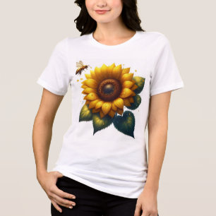 Camiseta Triblenda Verano floral de girasol