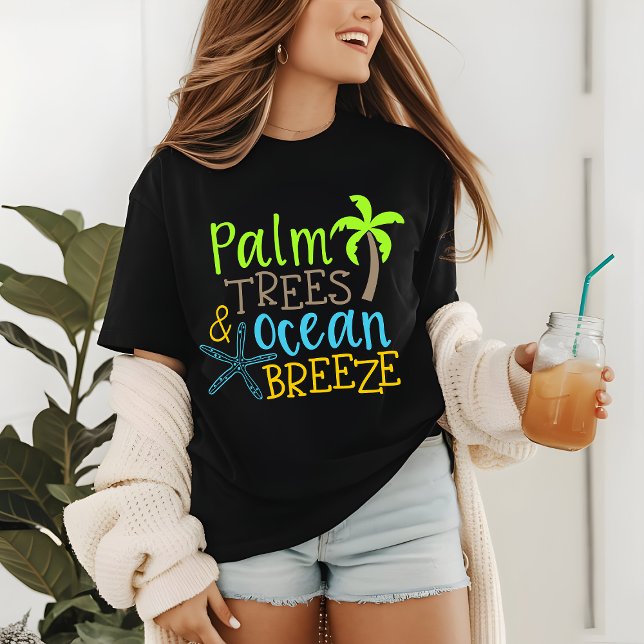 Camiseta Triblenda Verano tropical "Palmeras y brisa marina" (Subido por el creador)