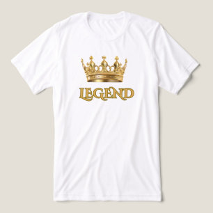 CAMISETA TRIBLENDA VERDADERA LEYENDA GRÁFICA DE HOMBRE EN ORO BLANCO