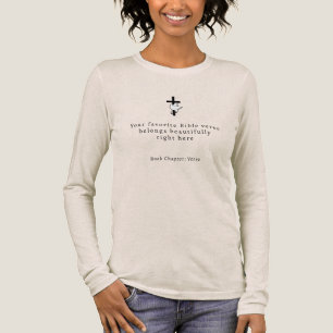 Camiseta Triblenda Versículo Bíblico Cruz Minimalista