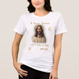 Camiseta Triblenda versículo bíblico Juan 3:16