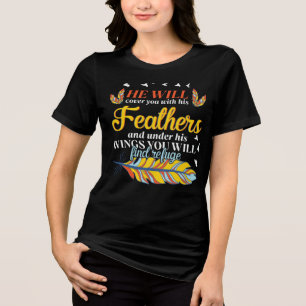 Camiseta Triblenda Verso de la Biblia Cristiana inspiradora