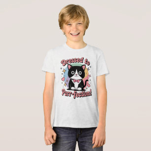 Camiseta Triblenda Vestido a puré-fección - Gato Kawaii Tuxedo