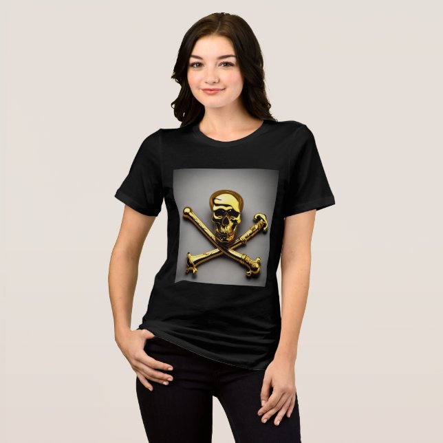 Camiseta Triblenda Vestimenta y zapatillas de ropa de moda para mujer (Anverso Completo)