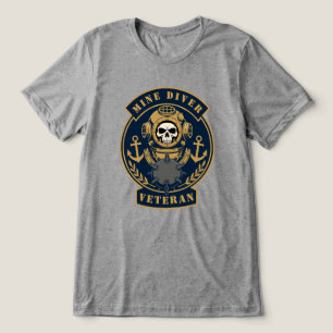 Camiseta Triblenda Veterano de buzo de minas Operaciones submarinas