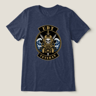 Camiseta Triblenda Veterano de Demolición Subacuática Buzo de Combate