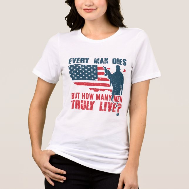 Camiseta Triblenda Veterano de Estados Unidos (Anverso)